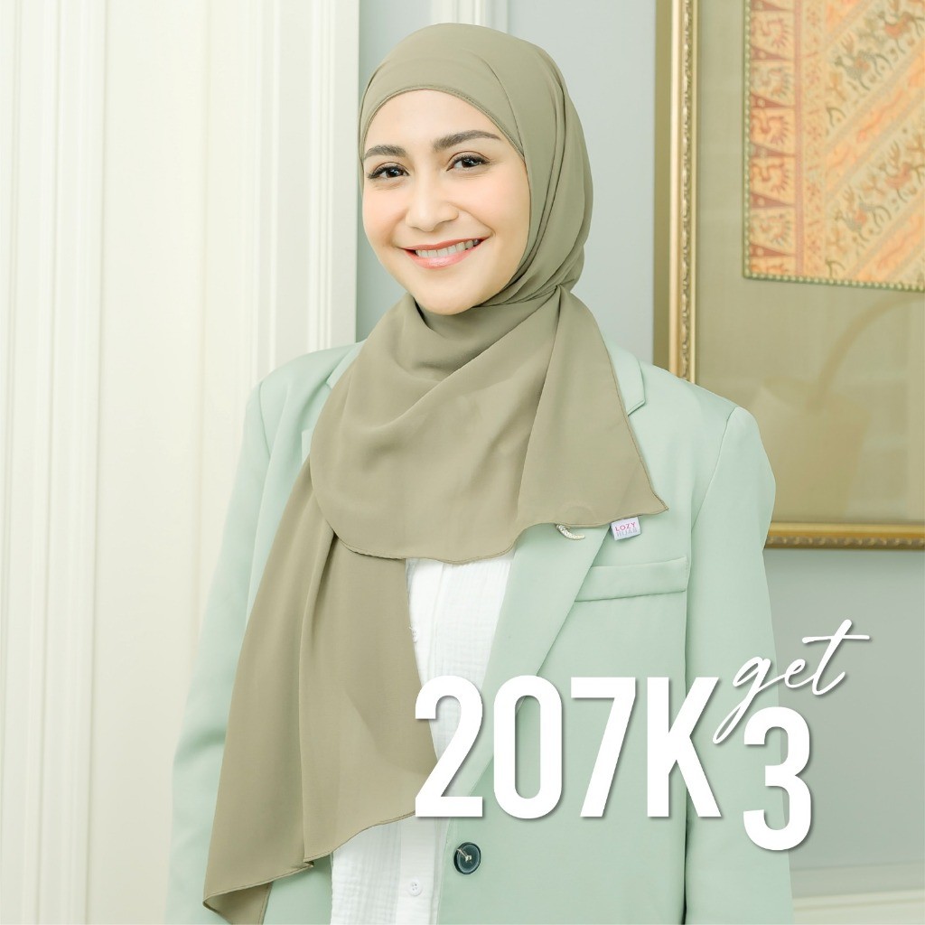 Lozy Hijab - 207K Get 3 Bawal Inner Oval  (Pashmina Inner Oval)