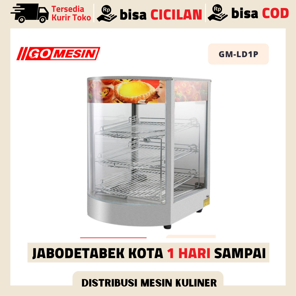 Etalase Makanan GOMESIN GM-LD-1P Penghangat Makanan Original