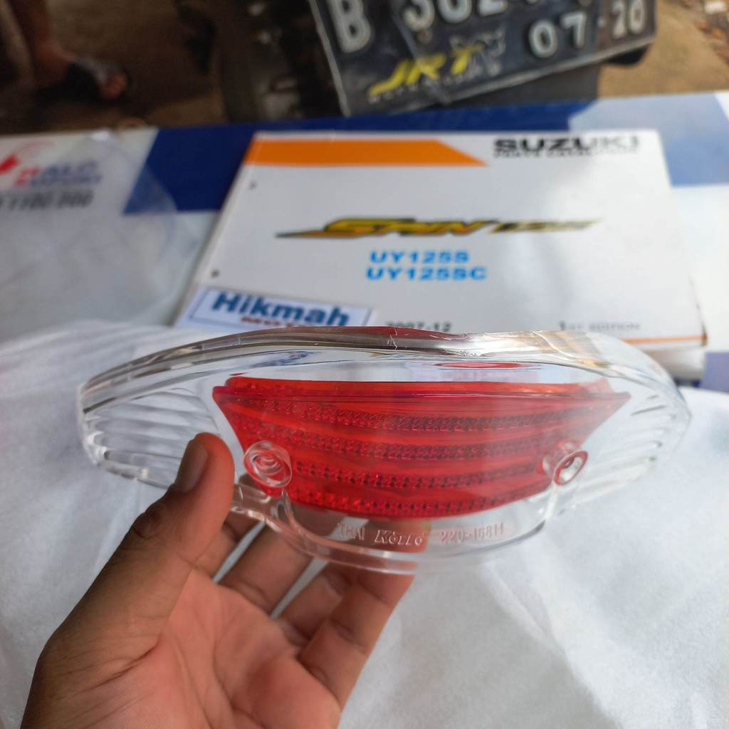 MIKA LAMPU STOP LAMP BELAKANG ORI SUZUKI SPIN 125 Luar&Dalam