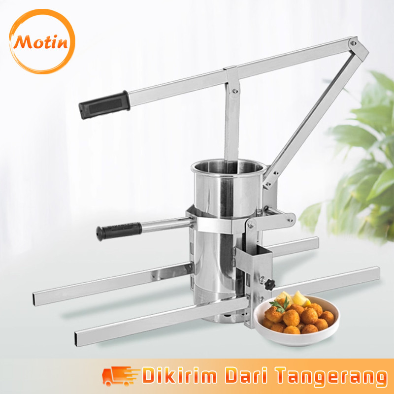 Stainless Steel Alat Cetak Bakso Manual Alat Pembuat Bakso Rumahan Dari