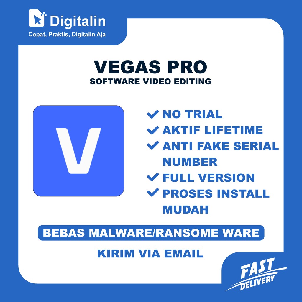 Vegas Pro 23 Full Version Original Lifetime + Panduan Instalasi (WIN) | Version 23 / 22 / 21 / 20 / 