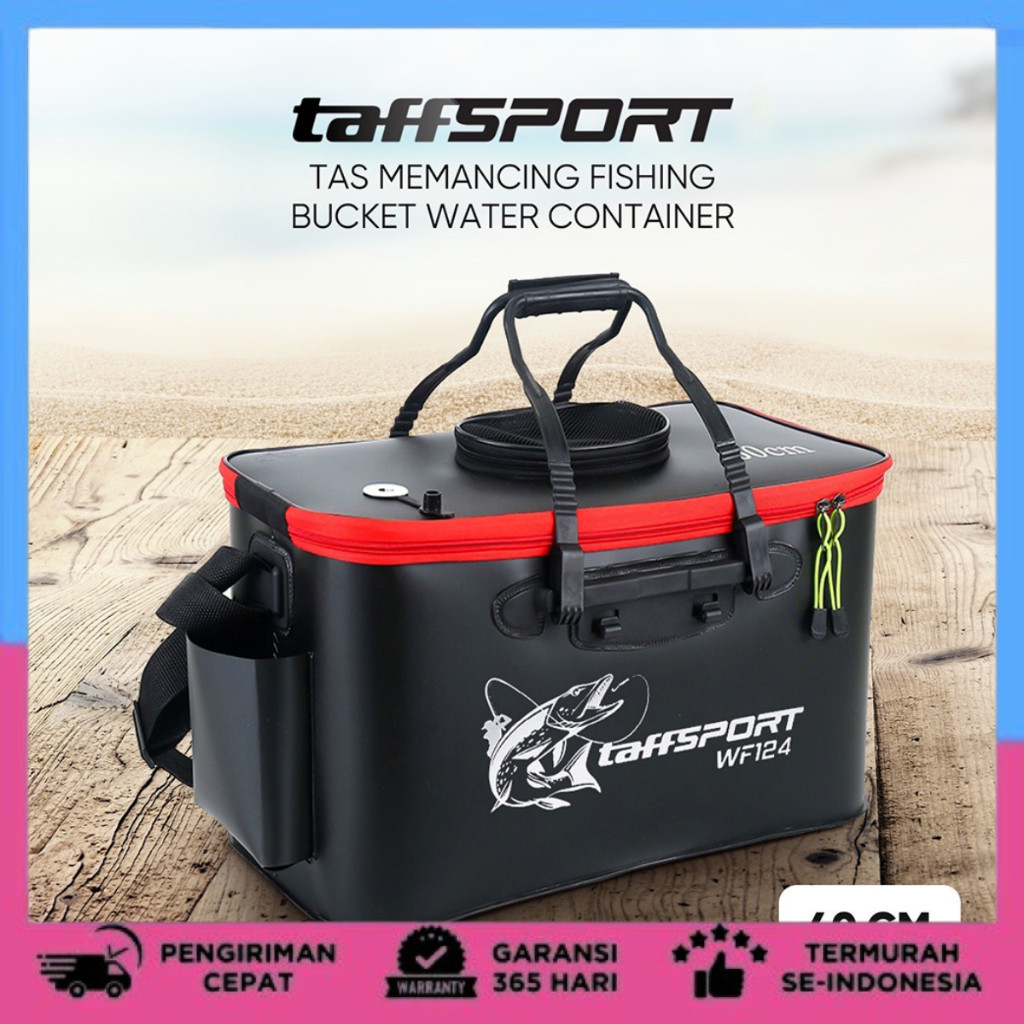 Tas Mancing Perlengkapan Memancing / Tempat Umpan Ikan Hidup Tas Perlengkapan Mancing Ember Lipat