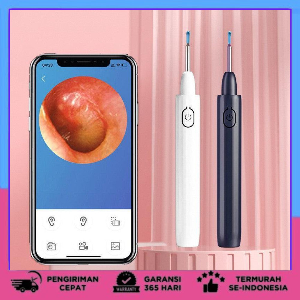 Pembersih Telinga Dengan Kamera Endoskopi Elektrik Kamera Endoskopi Pembersih Telinga