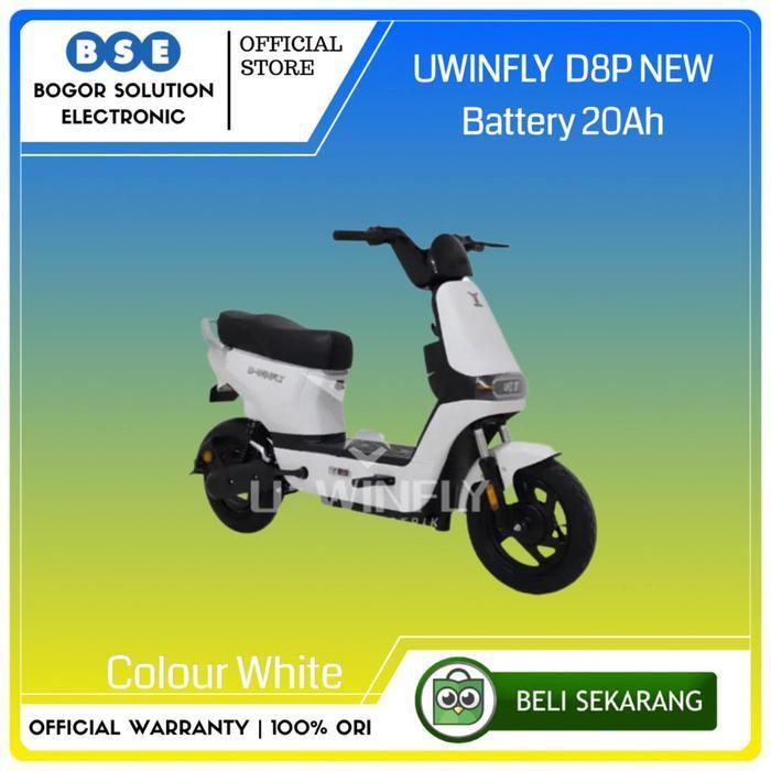 PROMO GASPOLL Sepeda Listrik Uwinfly D8P Battery 20Ah Selis Uwinfly D8P New - White