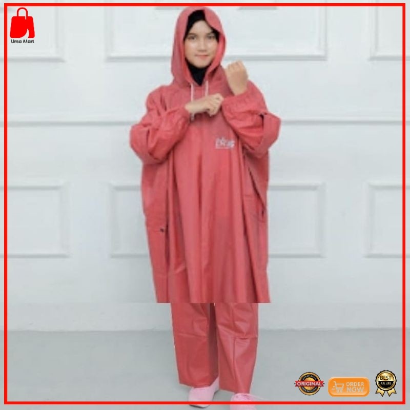 Jas hujan jas hujan Ponco celana kelelawar motor lang pria wanita terbaik pvc025 Ursa Jas hujan