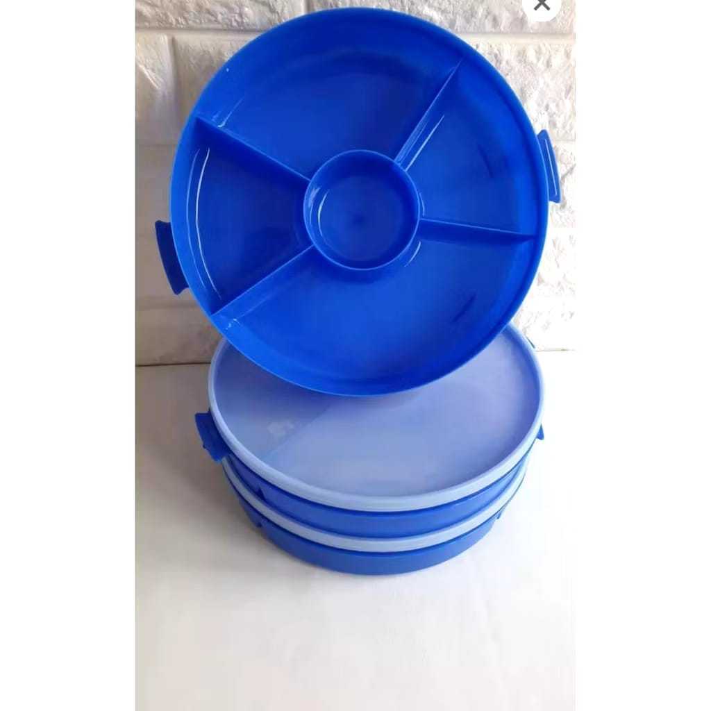 Rantang Bulat / Kotak Makan Sekat 5 / Lunch Box / Rantang Catering Tantos 5521