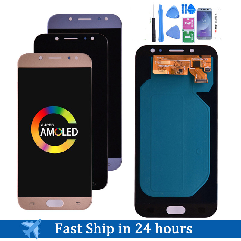 5.5'' AMOLED Display For SAMSUNG J7 Pro J730 LCD For SAMSUNG J7 2017 Display Touch Screen Digitizer 