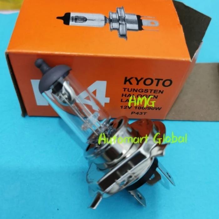 TERBAIK bola lampu halogen h4 12 volt 100/90 watt kyoto - Kyoto ASLI