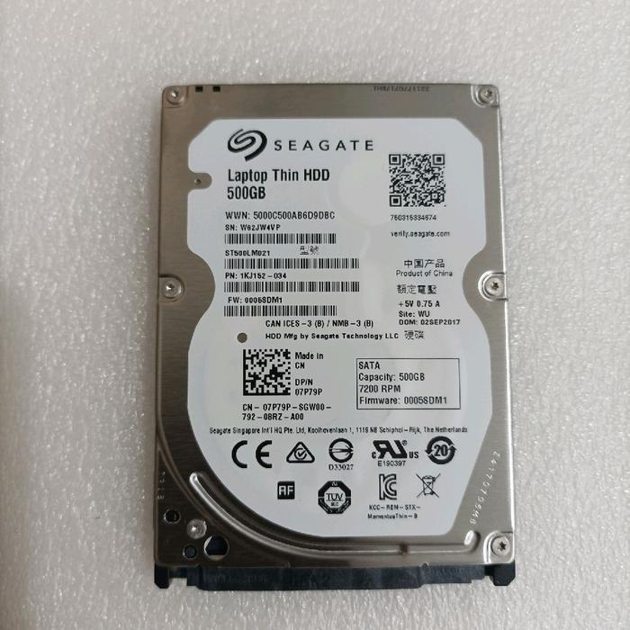 Hardisk HDD Internal Laptop 500GB Seagate Slim Tipis 7mm RPM 7200 Kencang SATA 3 6Gb/s Harddisk Note