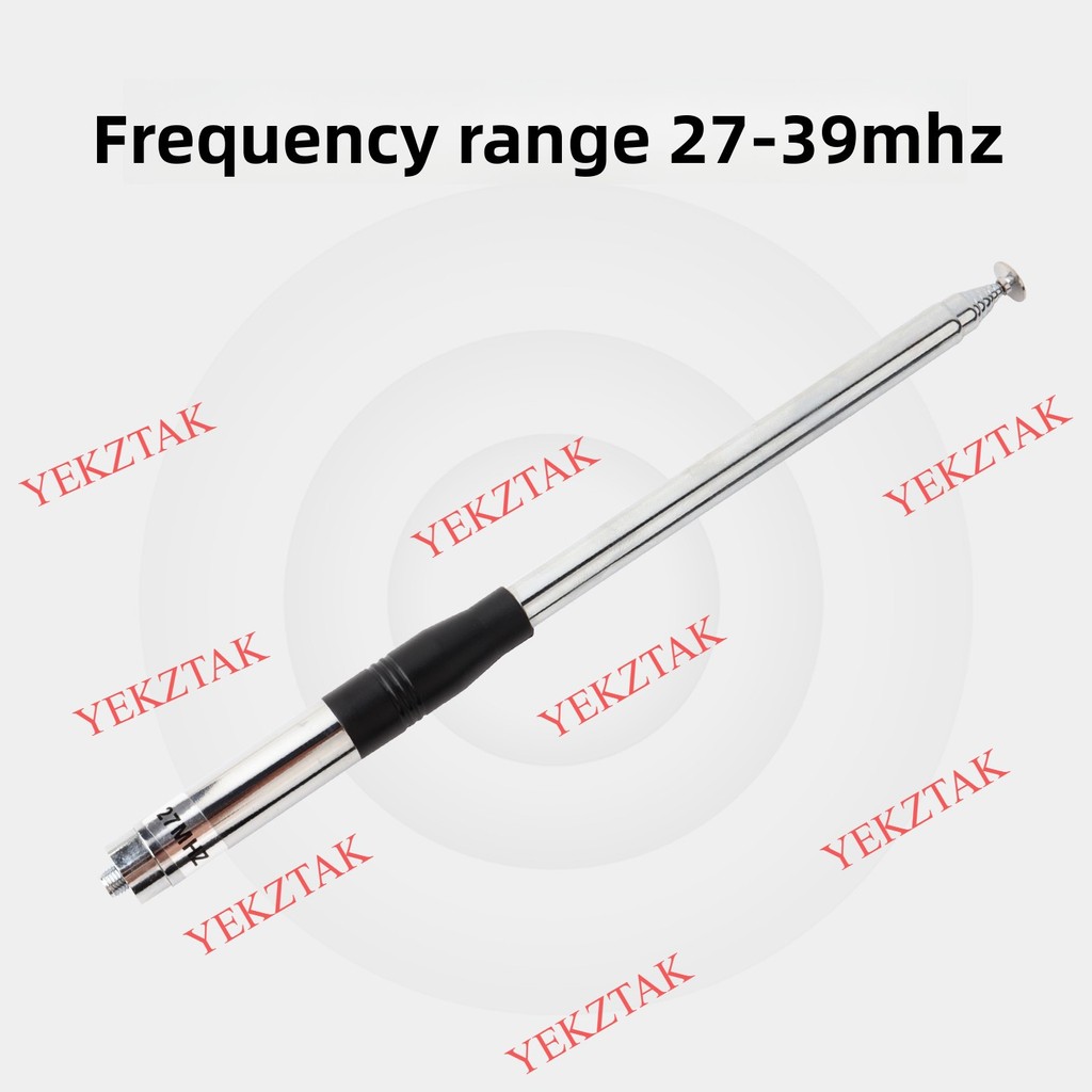 27MHz Handheld Telescopic Antenna Shortwave Antenna 27-39MHz 1.3m Suitable for Quansheng TK11, SMA F