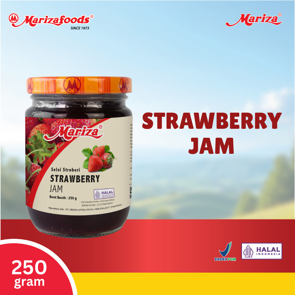 Mariza Strawberry Jam 250gr - Selai Stroberi - ABH