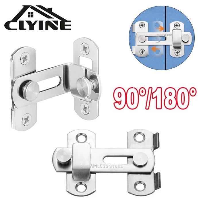 Grendel Pintu sliding stainless 304 Soligen 90 dan 180- Grendel Kunci stainless Pintu geser dorong d