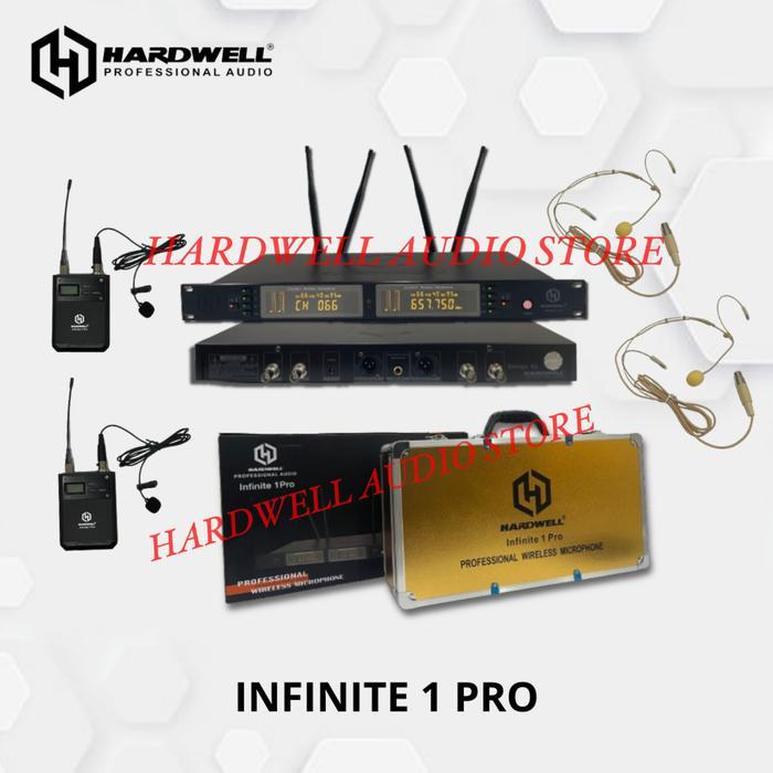 Mic Wireless Hardwell Infinite 1 Pro Double Mic Clip On Headset