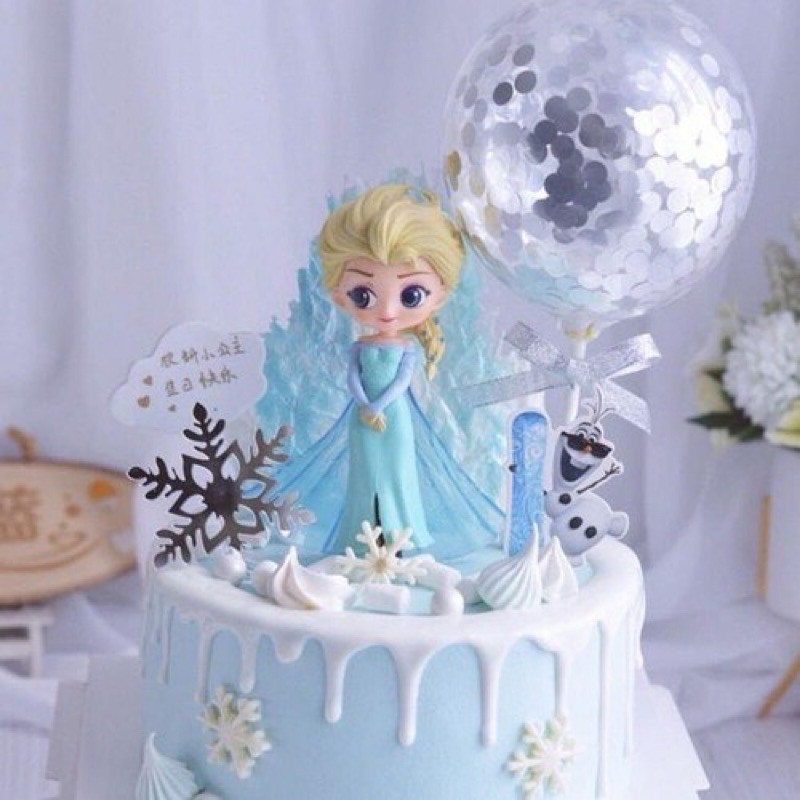 [BOLU] Cake Topper Frozen Elsa Dekorasi Hiasan Kue Elsa Frozen