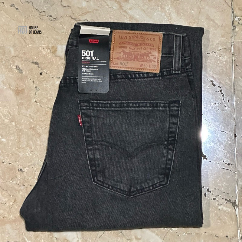 Celana Jeans Pria 501 Original Fit Stretch Parrish 501-3059