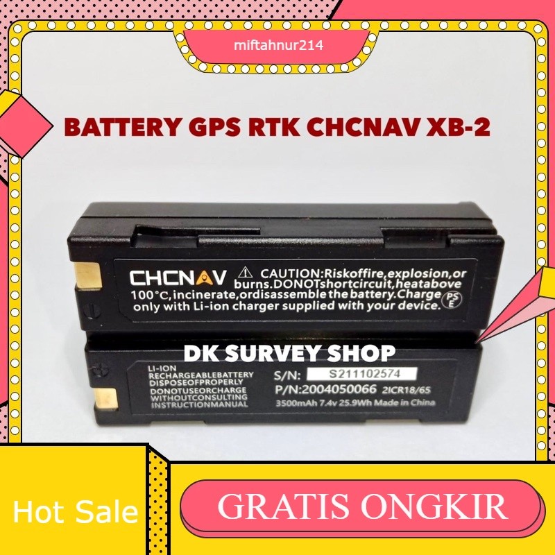 BATTERY RTK CHCNAV XB-2 - BATERAI RTK CHCNAV XB2 - BATERAI RTK CHCNAV XB 2 for GPS RTK GNSS CHCNAV N