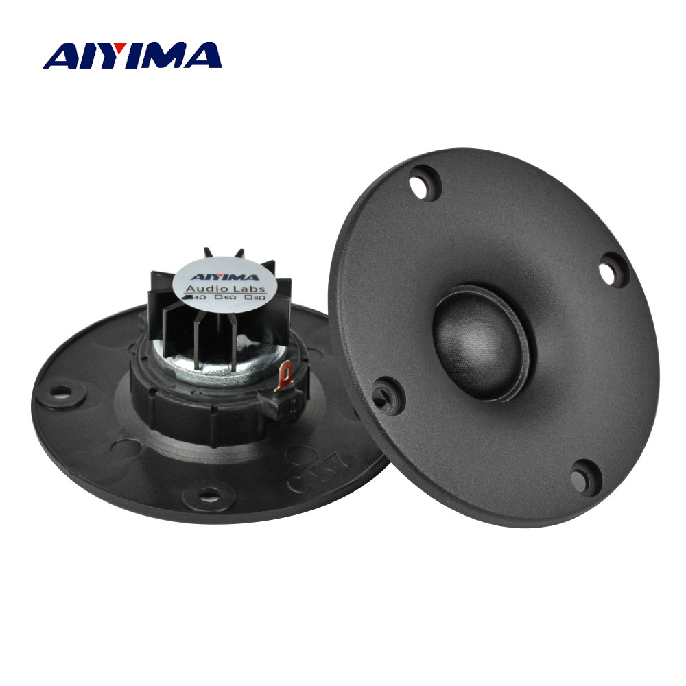 AIYIMA 2PCS 3 inch 4/6/8 Ohm 15W Dome Silk Film Tweeters Auo Loudspeakers Neodymium Hifi Treble Port
