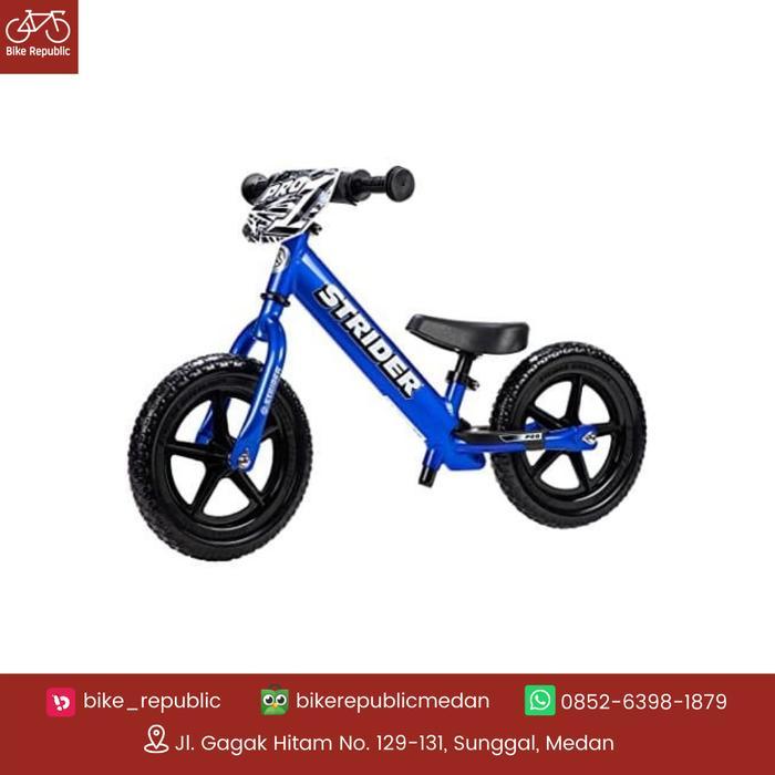 Sepeda Anak - STRIDER 12 PRO ULTRA BLUE BALANCE BIKE