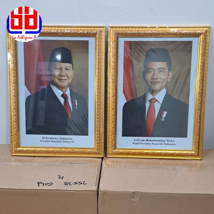 foto bingkai presiden dan wakil presiden berbagai ukuran - 35cm x 45 cm