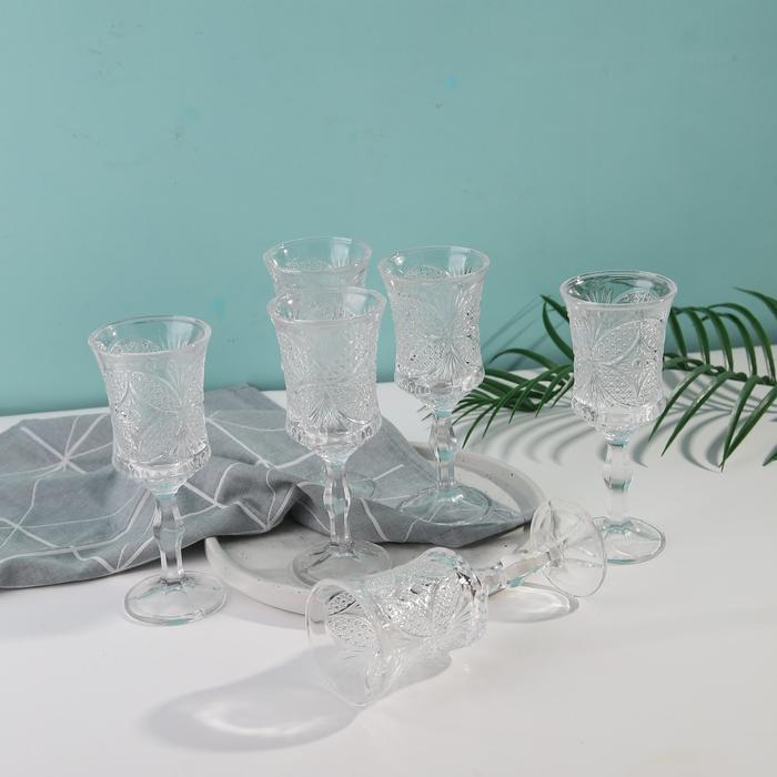 Gelas Capodimonte Kaca isi 6 pcs