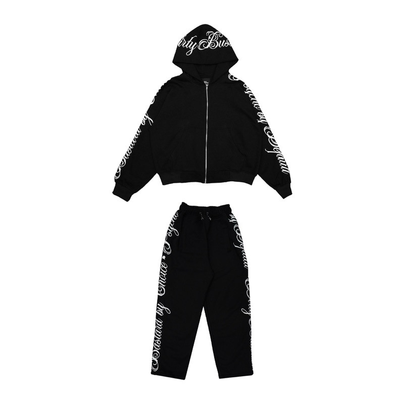 CortisSoo DirtyBusiness OneSet Hoodie Boxy Baggy Pants Vini