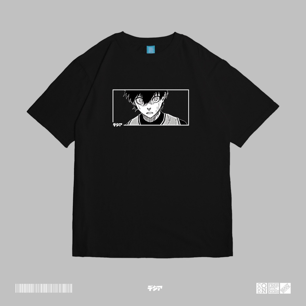 Anime Merch Isagi Yoichi Blue Lock Japan Football Union Kaos Anime Manga Baju Jepang DJA Cloth