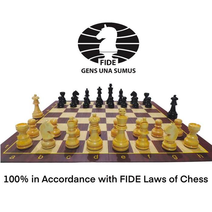 Papan Catur + Bidak Catur Kayu Std Internasional + Tas Catur Terlaris