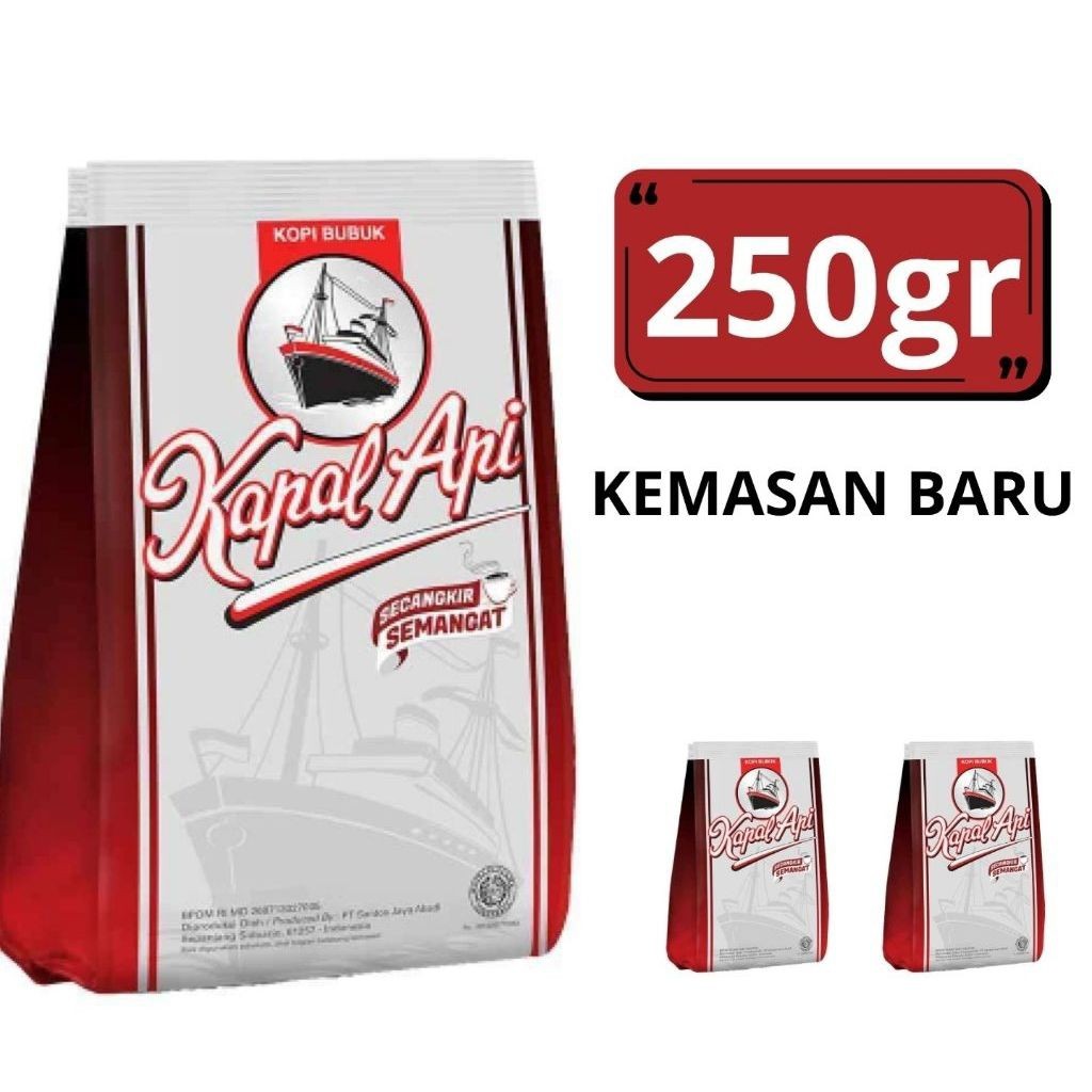 (New) KOPI KAPAL API SILVER 250 Gr