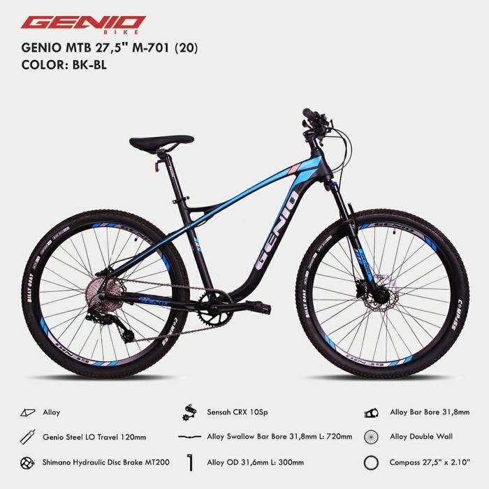 Sepeda MTB 27.5 inch Genio M701