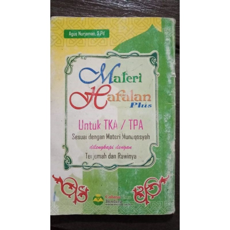 MATERI HAFALAN UNTUK TK/TPA, MATERI HAPALAN