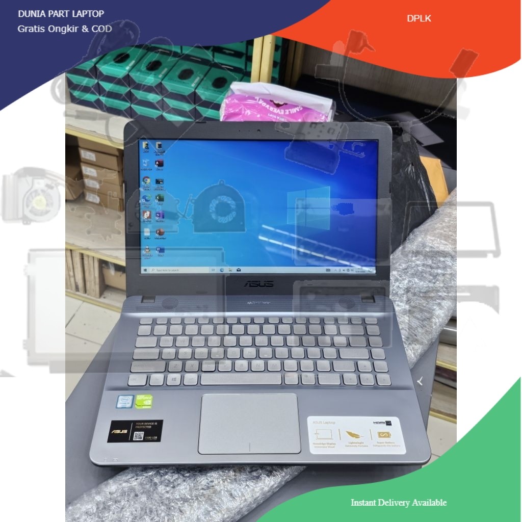 Laptop Asus Intel Core i3 Dual VGA Nvidia Geforce 920MX RAM 4GB SSD 256GB Kondisi second premium nor