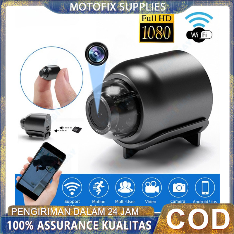 X5 Kamera CCTV Mini Tersembunyi Tanpa Kabel 1080p CCTV Wifi Jarak Jauh Lewat Hp Camera CCTV Kamera K