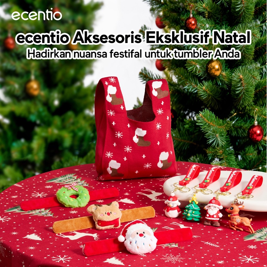 [Selamat Natal]ecentio souvenir natal murah kado natal hampers natal christmas hampers tas natal ana