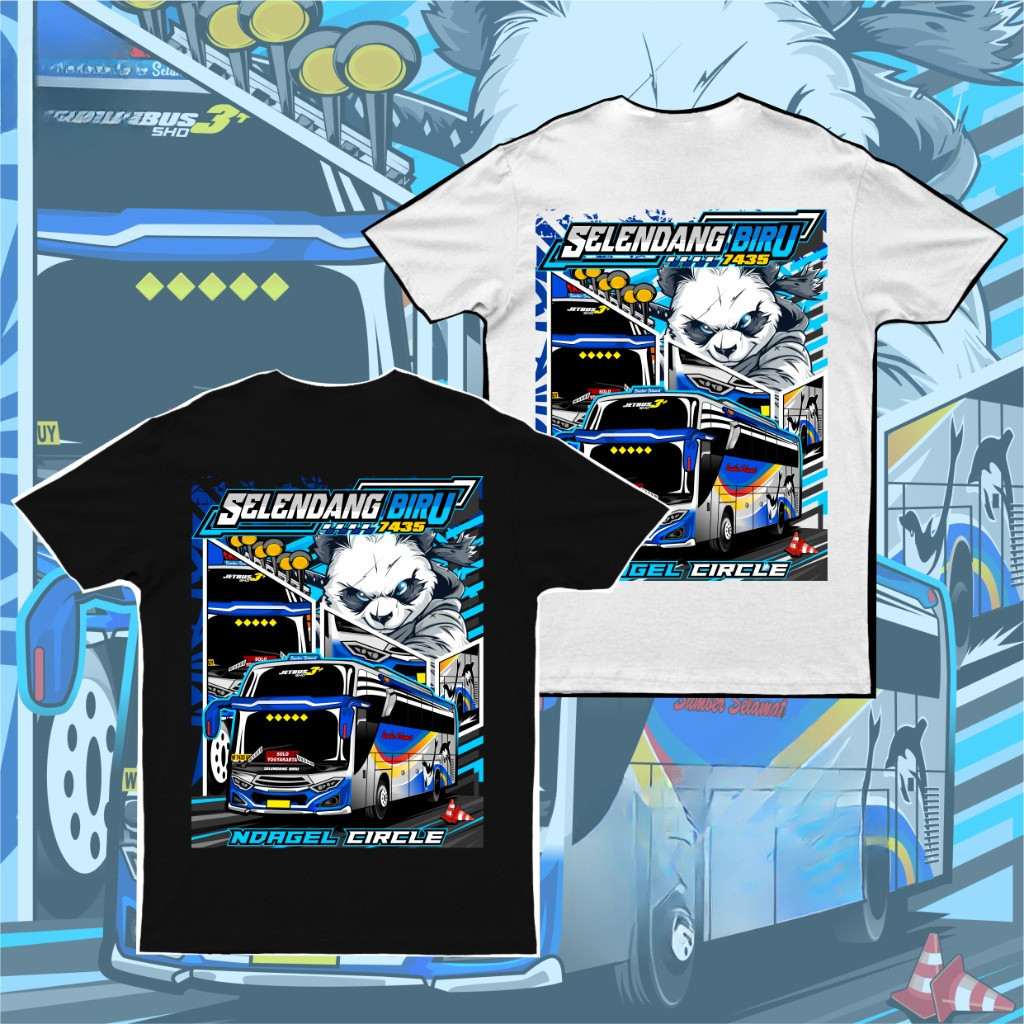 [COD TERMURAH] KAOS ATASAN ANAK BUS MANIA SUGENG RAHAYU SELENDANG BIRU TERBARU VIRAL KAOS ANAK UNISE