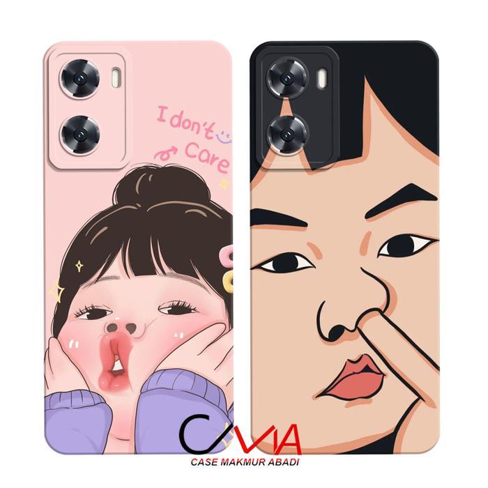 Case kompatibel Untuk OPPO A57 2022 - OPPO A77s Hp Silikon Casing Handphone Softcase Kesing Cassing 