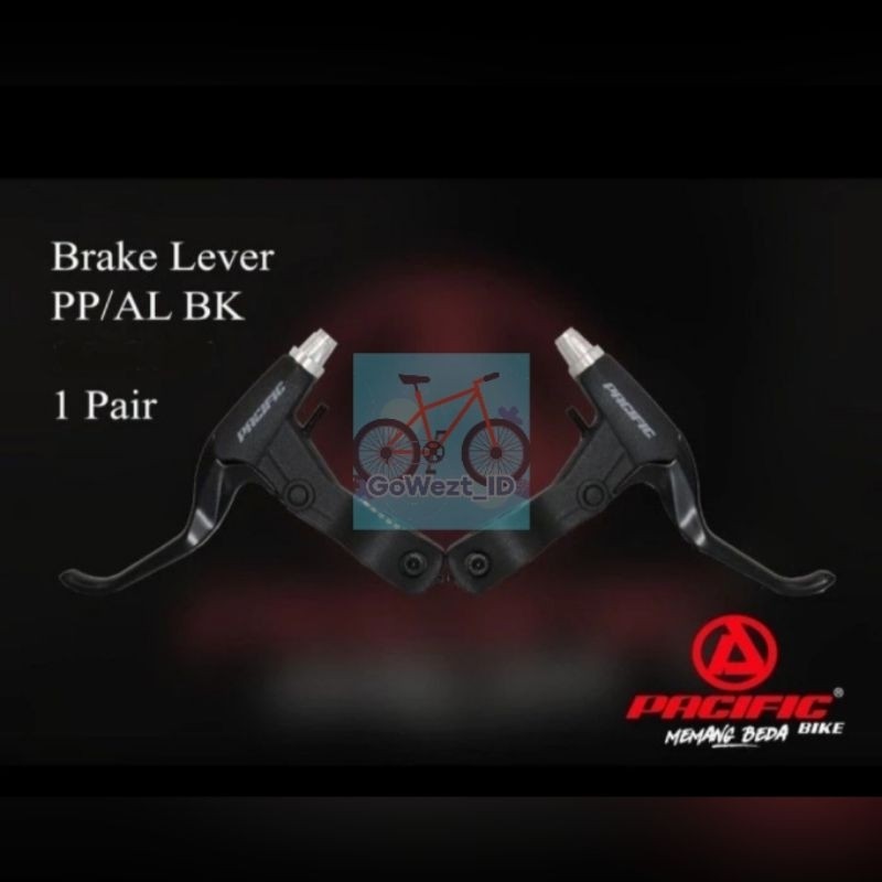 Handle Rem Brake Lever Sepeda Pacific SP-G194 Setengah Alloy Hitam Anak Lipat BMX MTB Minion Gunung 