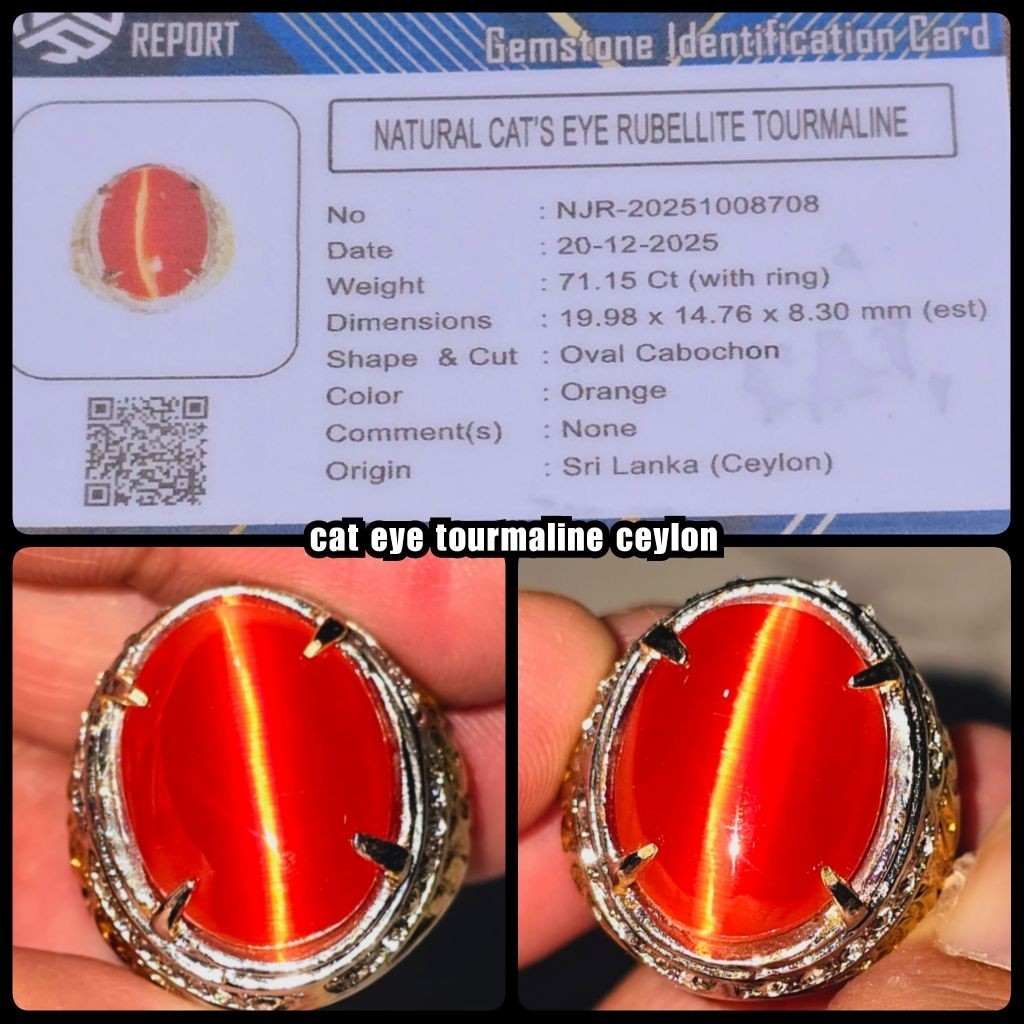 batu cat eye rubelite tourmaline ceylon jumbo HQ