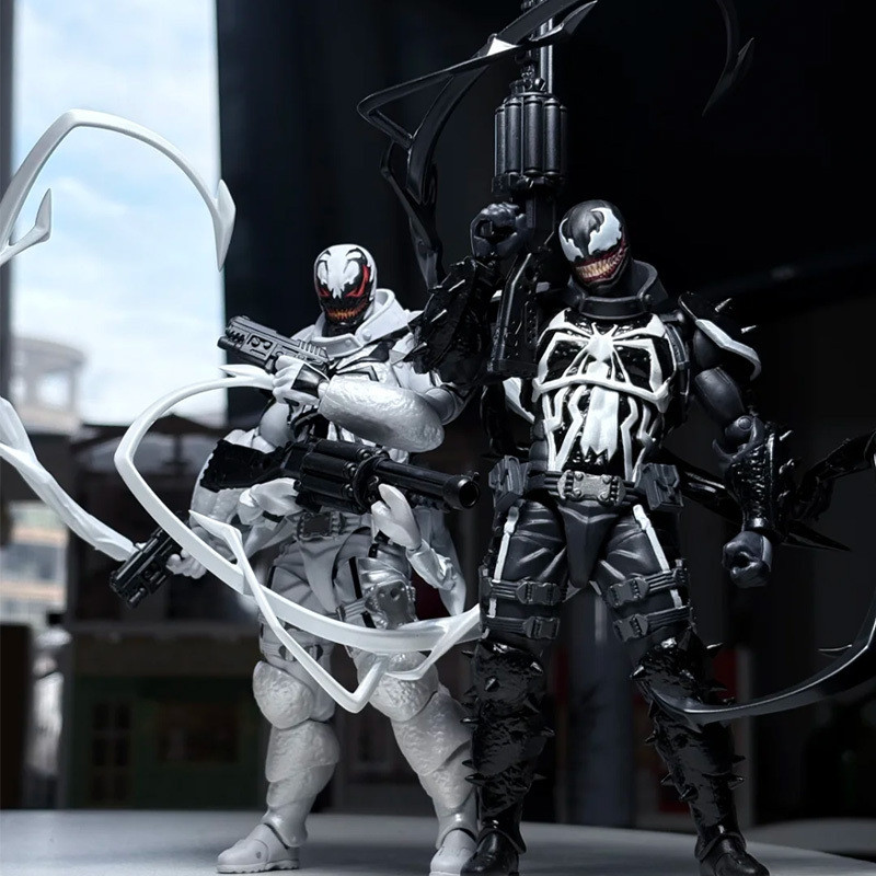 In Stock Ct Toys Agent Venom Amazing Yamagui Agent Anti Venom Figure Spiderman Anime Action Figure C