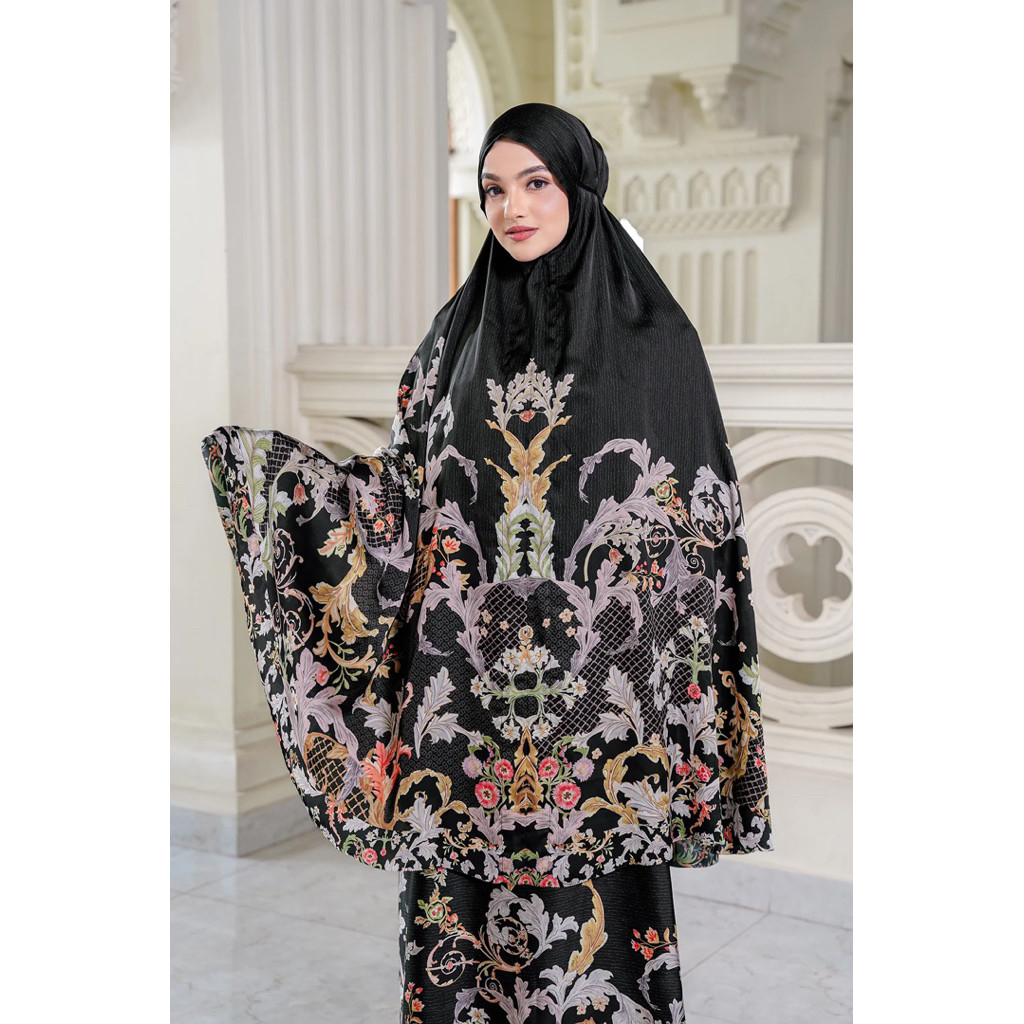 Promo Ramadhan Buttonscarves Royale Grandeur Prayer Robe Mukena New Box