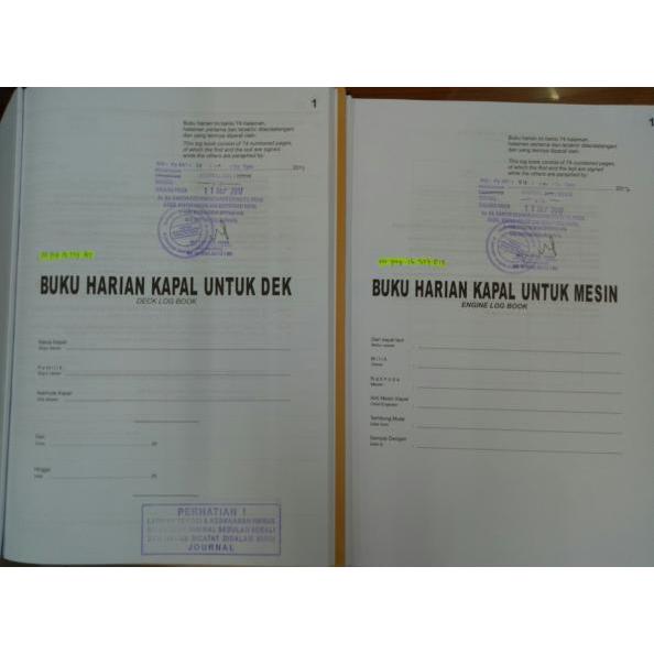 buku jurnal dek & mesin (Deck & Engine Log Book)
