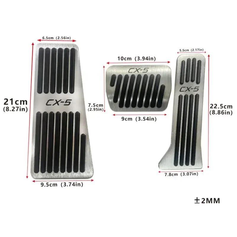 Untuk Mazda CX-5 CX5 CX 5 KE KF 2012~2023 2024 AT Pedal Gas, Pedal Rem, Pedal Kaki Anti-Selip, Akses