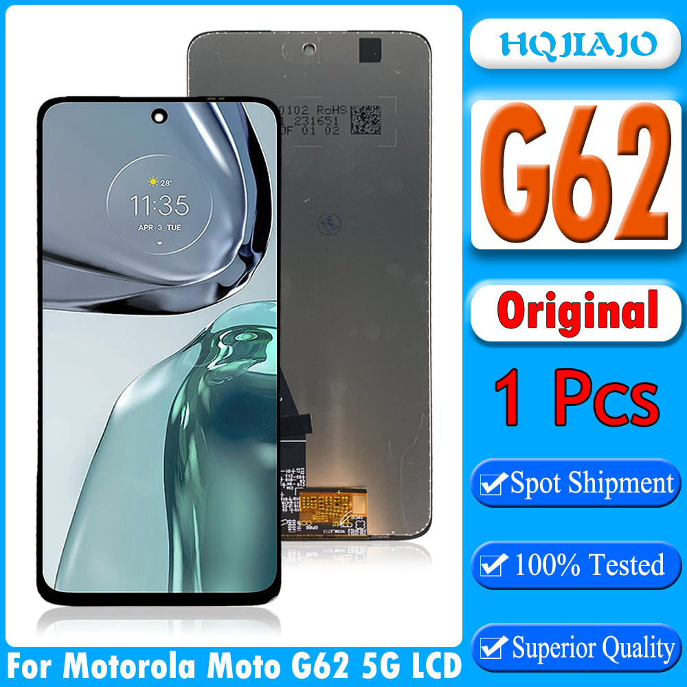 6.5'' Original For Motorola Moto G62 5G LCD splay Screen For Moto G62 LCD splay Tou Screen gitizer A
