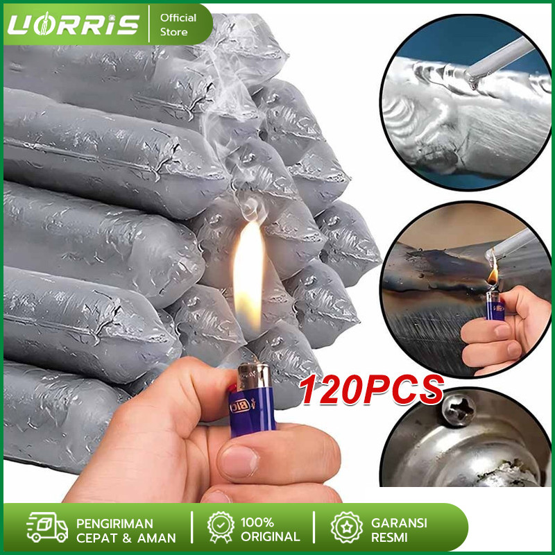 120 Pcs Batang Las Timah Bakar Korek Api Tambal Timah Bakar Stik Lilin Solder Suhu Rendah kawat