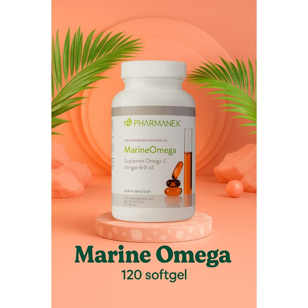 Glow Mart ID - Suplemen M-Omega Original Untuk Fungsi Otak Dan Kebugaran Marine Omega Nu Skin Origin