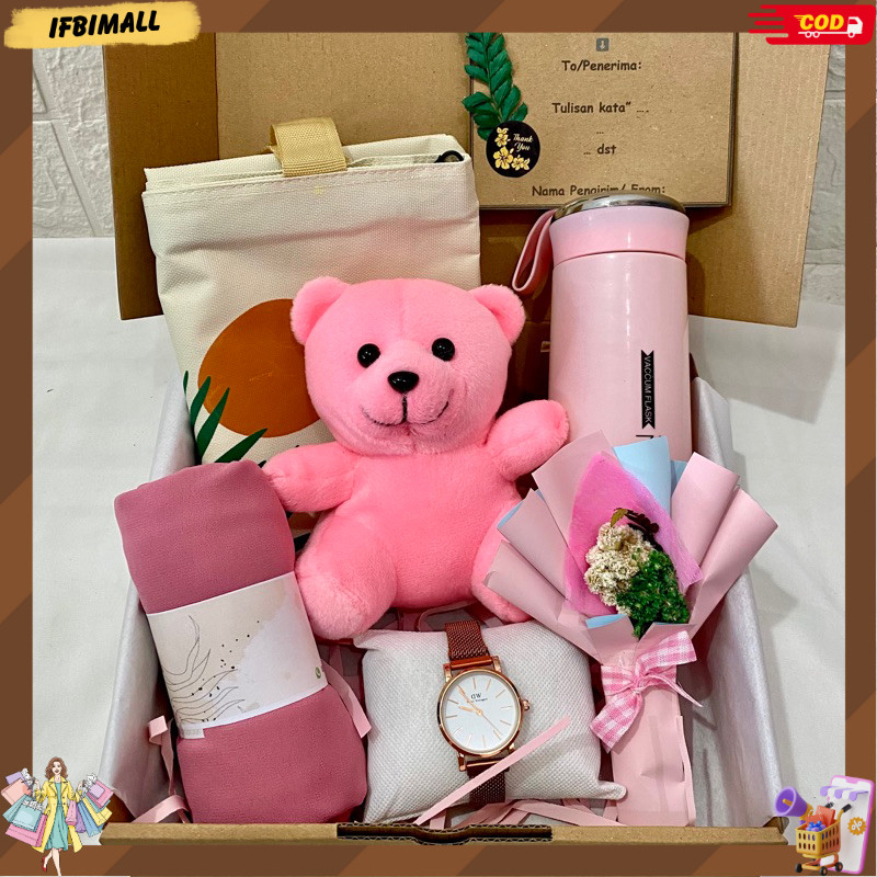 Kado Ulang Tahun Cewek Kado Anniversary Hadiah Pacar Kado Wisuda Kado valentine Tote bag Tas Kado Bo