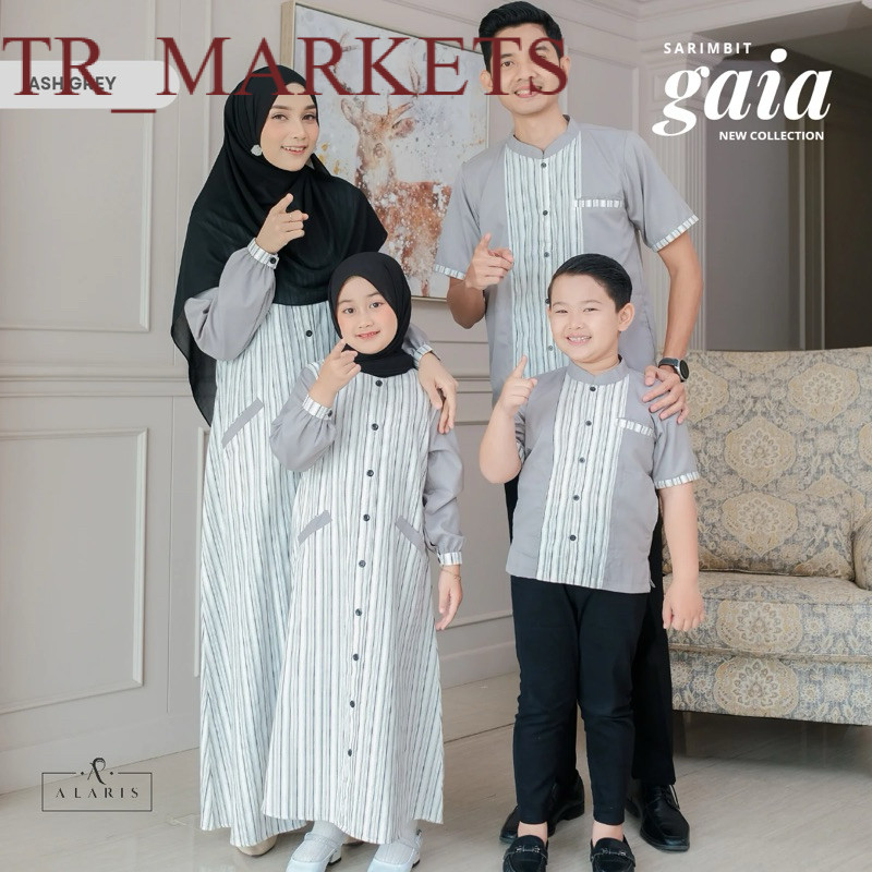 TERMURAH Gaia Stripe / Gamis Katun Salur / Gamis Garis Garis / Gamis Casual / Casual Dress / Gamis M