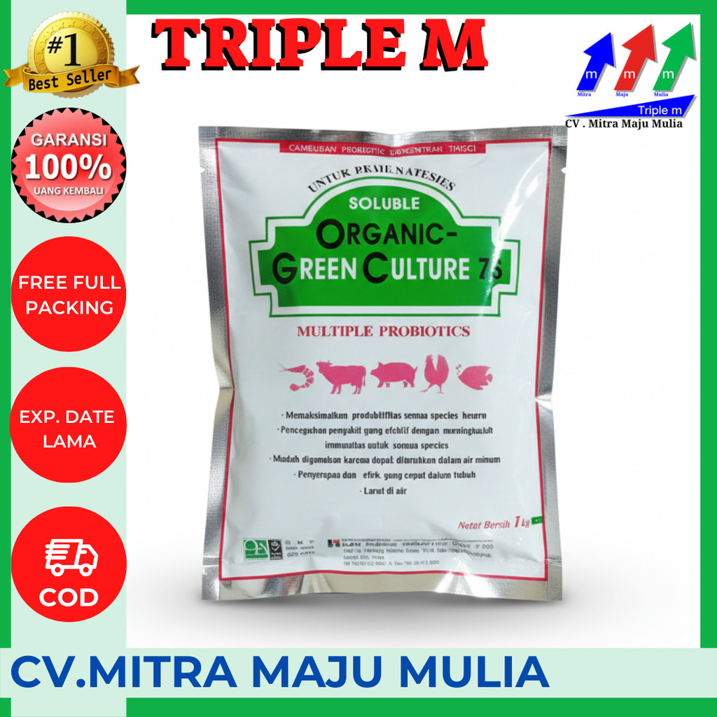 Organic Green Culture (OGC) Zs 1 KG - Multiple Probiotics Campuran Probiotik Konsetrasi Tinggi Untuk