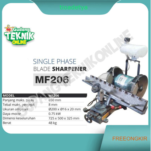 Mesin Asah Pisau Tool Sharpener OSCAR MF 206 MF-206 / Mesin Pengasah Pisau Ketam Serut Planer Planne