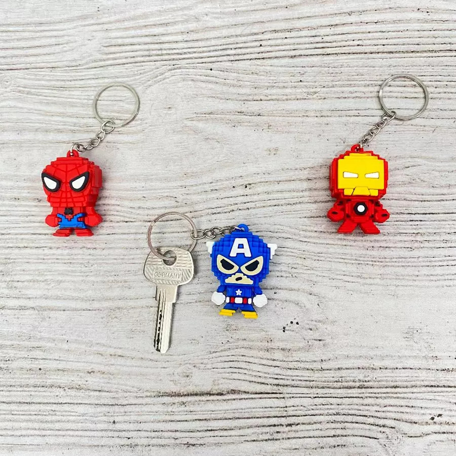 HYPE N FANCY Gantungan Kunci Lego Avengers superhero GK-1792 / Iron man keychain gantungan captain a
