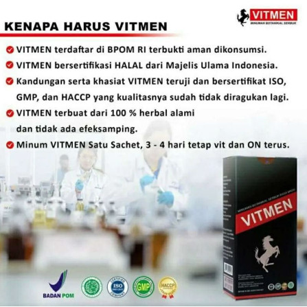 Obat Kuat Pria Tahan Lama Vitmen Pria Original Aman dan BPOM varian SPRAY